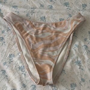 abercrombie swirl high waisted bikini bottom